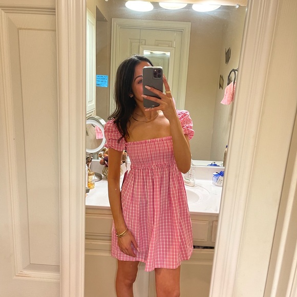 Aritzia Dresses Aritzia Puff Sleeve Babydoll Mini Dress Poshmark